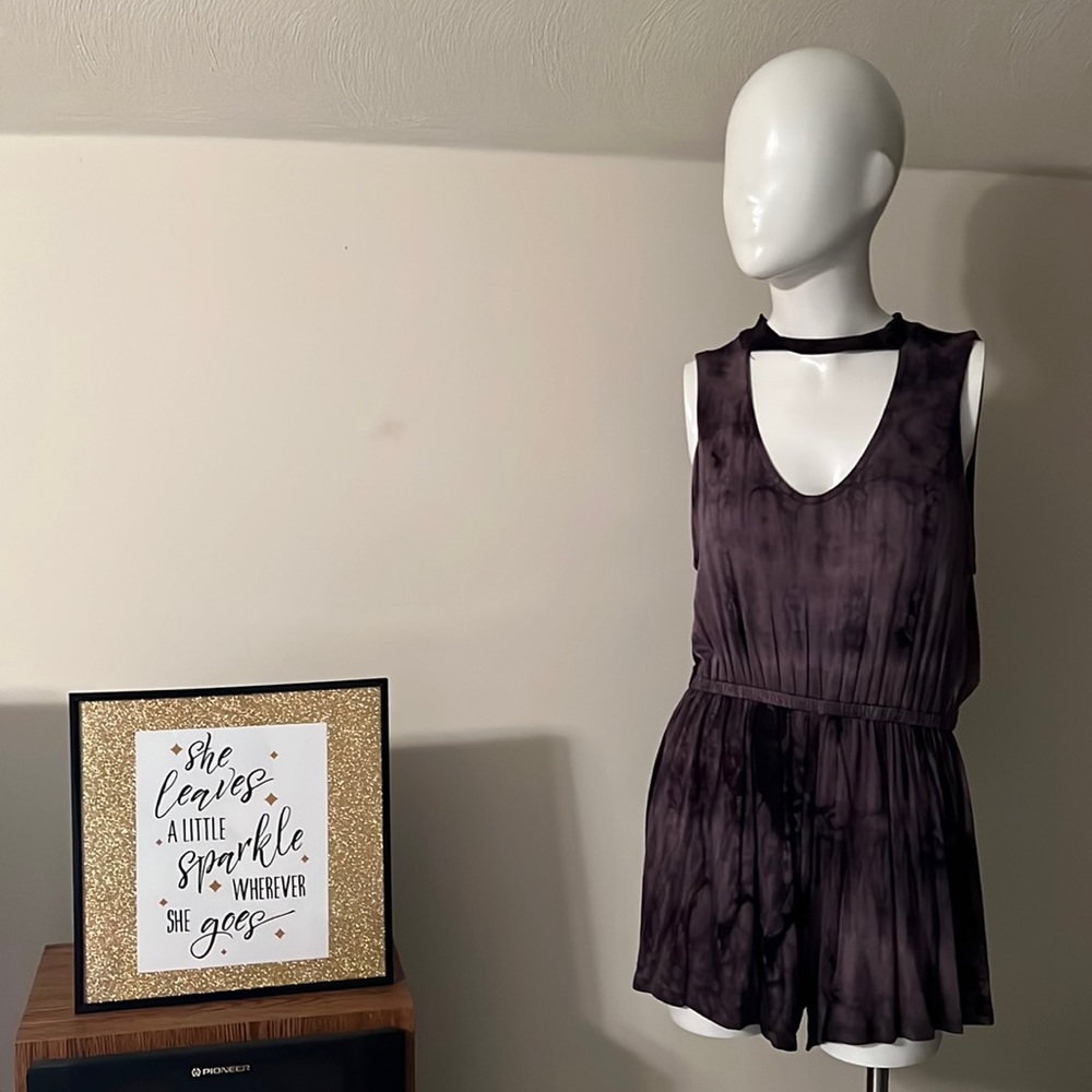 Ginger G Purple Tye Dye Romper